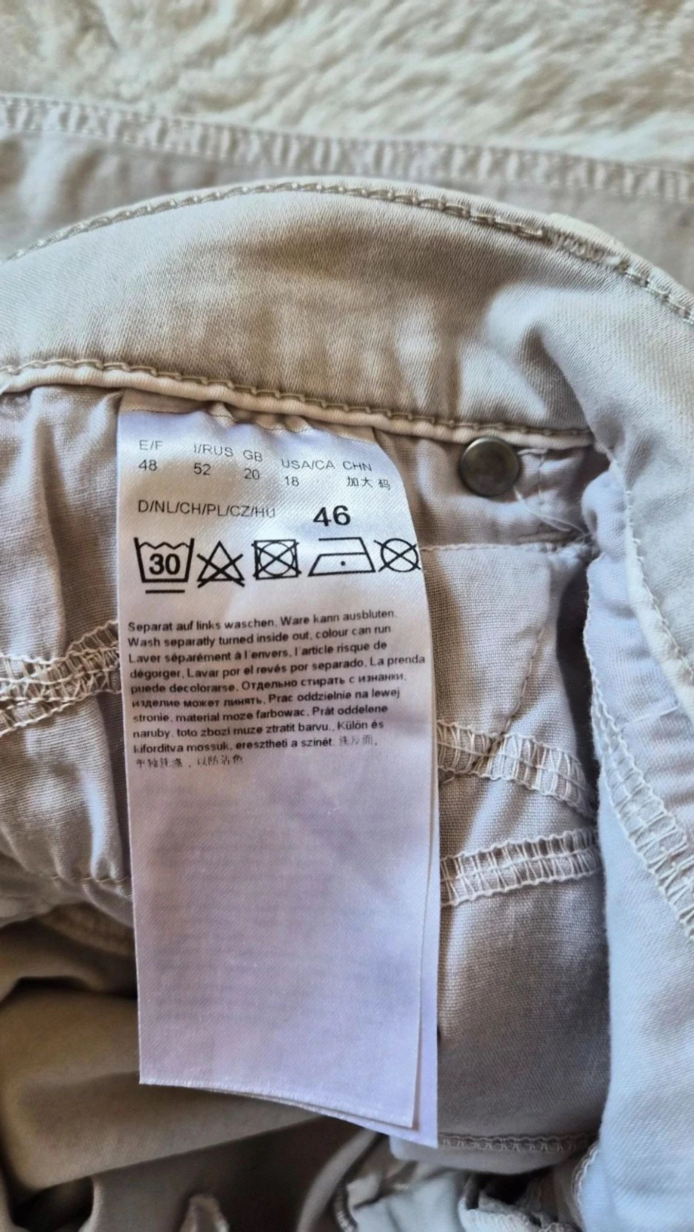 Pontalon d'été Betty Barclay femme gris taille 46, 89% coton,neuf – photo 5